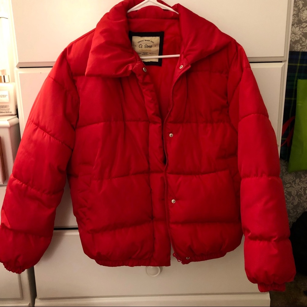 Red Puffer Jacket